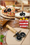 3.5X2=7Cm Double Headed 10cm Handle Dough Pizza Cutting Roulette - Dough, Pizza, Pastry Cutting Knife - Pizza Cutter