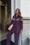 Women's Shirt with Bead Embroidery on Front and Sleeves, Standard Pants Size Suit - 5