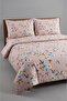 King Size Pink Floral Duvet Cover Set + 2 Pillowcases (200X220Cm)