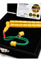 Inherited Invoice Signed Clamped Amber Prayer Beads 11X10 mm Capsule Cut Skillful Craftsmanship Certified Velvet Boxed Premium - 4