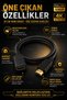 30 cm HDMI Gold-End Full Hd 4K Compatible Male-Female Extension Cable Gold-End for Tv Monitor Pc Laptop Satellite Receiver Game Console Projector - 2
