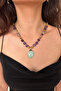 Amethyst Agate Hematite Natural Stone Amazonite Natural Stone Handmade Women's Necklace