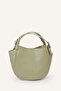Metal Buckle Detailed Short Handle Mini Women's Bag I4432Axns - 5
