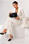 Women's Silver & Black Evening Dress Bag with Chain Strap, Stylish Portfolio Evening Event Bag 20X10 - 8