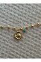Gold Anklet with Moon and Sun Charms - 2