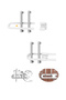 4-Piece Cabinet Door Safety Lock Practical Protection Set for Child Safety - 4