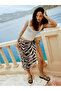 Nevavm Patterned Drawstring Women's Pareo with Difference