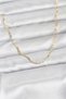 60cm Golden Brass Flat Chain Women's Necklace for Elegant Necks - 2
