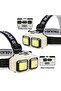 Rechargeable LED Front Light 6W, Dual COB Headlamp with Remote Lighting for Camping, Fishing & Cycling - 5
