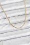 60cm Golden Brass Ring Women's Necklace for Elegant Necks - 2