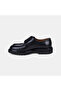 Men's Black Laced Thick Soled Classic Leather Shoes - 3