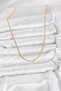 60cm Golden Brass Ring Women's Necklace for Elegant Necks