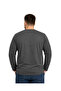 Men's Large Size Anthracite Form Printed Long Sleeve T-Shirt 3Xl-4Xl-5Xl-6Xl - 3