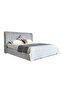 Santelmo 150x200 Queen Bed With LED Light And Hydraulic Underbed Storage L.Grey