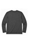 Men's Large Size Anthracite Form Printed Long Sleeve T-Shirt 3Xl-4Xl-5Xl-6Xl - 5