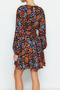 Women's Floral Belted Mini Woven Dress 1580 - Tan - 4