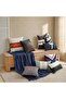 Patchwork Filled Cushion Black 45x45 cm, Home Decor Piece For Dining, Console And Display Areas - 4