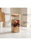 Orchid Square Borosilicate Glass Jar With Bamboo Lid 2000 ml - 2