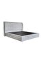 Santelmo 150x200 Queen Bed With LED Light And Hydraulic Underbed Storage L.Grey - 3