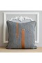 Patchwork Filled Cushion Black 45x45 cm, Home Decor Piece For Dining, Console And Display Areas