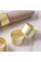 Majestic Round Metal Napkin Ring-Set of 4-Matt Gold, Useful Item For Daily Home Needs - 2