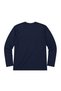 Men's Large Size Navy Blue Form Printed Long Sleeve T-Shirt 3Xl-4Xl-5Xl-6Xl - 5
