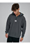 Graphic Gloves Oversize Half Zip Smoked Men's Sweatshirt - 3