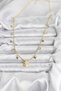 Polar Star Women's Necklace with Golden Brass Zircon for Elegant Necks