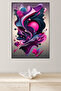Neon Organic Shapes 3D Abstract Metal Wall Art - 4