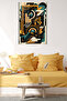 Soft Beige Organic Swirl Abstract Metal Wall Art - 5
