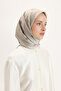 Patterned Twill Scarf Polka Dot Mink - 4