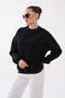Basic Three-Yarn Sweat with Shoulder Detail - 3