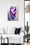 Purple Pink Abstract Bloom Metal Wall Art - 5