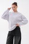 Basic Three-Yarn Sweat with Shoulder Detail - 2