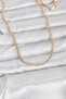 60cm Golden Brass Ring Chain Women's Necklace for Elegant Necks - 2