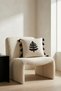 Tree Embroidered Cushion Runner Set – 2 Pieces 42X42 cm Cushion Covers + 1 Piece 40X130 cm Runner - 5