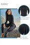 One-Piece Women's Conservative Swimsuit Set Muslim Ruffled Hem Swimsuit Long-Sleeved Trousers Ladies - 4