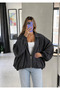 Modal Casual Zippered Bomber Jacket - 4