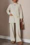 Women's Comfortable and Stylish Knitwear Two-Piece Set with Pocket Accessories - 2