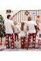 Matching Family Christmas Pajamas Sets Family Holiday Pjs Short Sleeve Xmas Tree Plaid Print Sleepwear Outfits Soft Home Lounge - 2