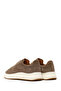 Men's Beige Lace-Up Thick Soled Suede Leather Sneaker Wm710014Ds - 6