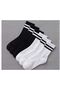 6-Pack Unisex Black and White Cotton Sports Socks Set 4 Seasons Cool&Comfort