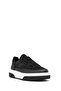 Men's Black Lace-Up Thick Soled Suede Leather Sneaker Wm710008Ds - 7