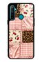 Realme 5I Glossy Phone Case with Cherry Leopard Patchwork Design