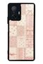 Xiaomi Mi 11t Glossy Phone Case with Pink Lace Patchwork Design