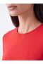 Peak New Season Red Crew Neck 100% Cotton Women's T-Shirt - 3
