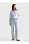 Blue High Waist Straight Fit Women's Jean Pants