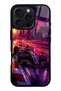 iPhone 16 Pro Purple Apex Design Glossy Phone Case