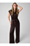 Flora women's brown jumpsuit - 3