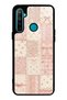 Realme 5I Glossy Phone Case with Pink Lace Patchwork Design